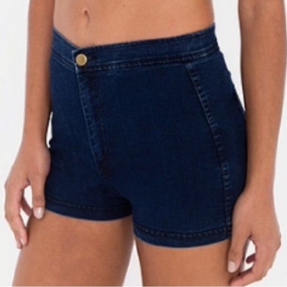 American Apparel size XS dark wash Easy Jean short - Picture 1 of 9